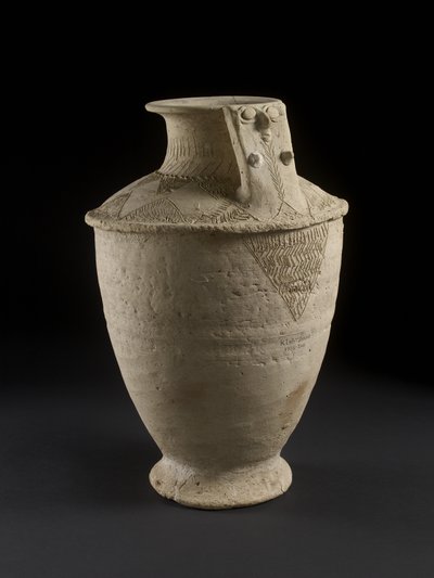 Vase aus Grab auf Friedhof A, Kish, Irak (gebrannter Ton) von Sumerian